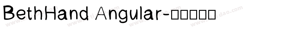 BethHand Angular字体转换